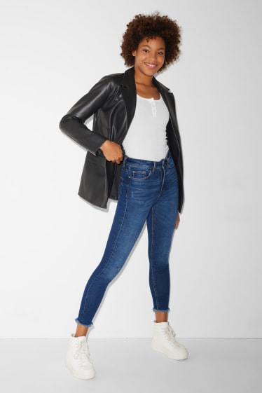 Clockhouse nena - CLOCKHOUSE - skinny jeans - super high waist - texà blau