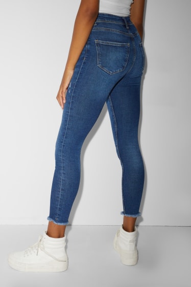 Clockhouse nena - CLOCKHOUSE - skinny jeans - super high waist - texà blau