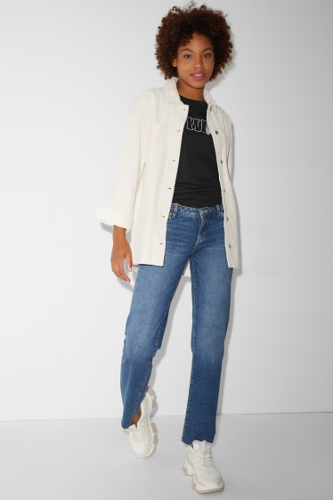 Clockhouse Girls - CLOCKHOUSE - straight jeans - low-rise waist - recycled - denim-blue