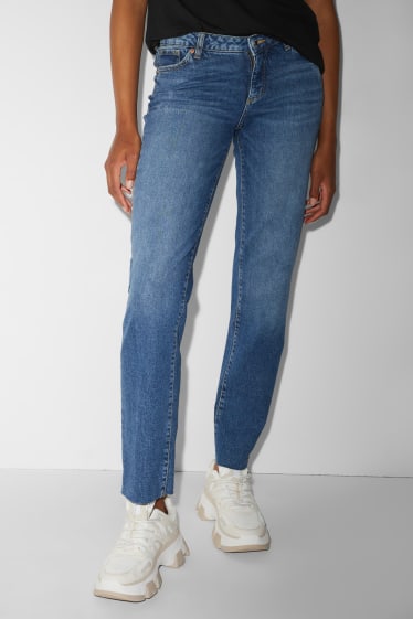 Clockhouse Girls - CLOCKHOUSE - straight jeans - low-rise waist - recycled - denim-blue