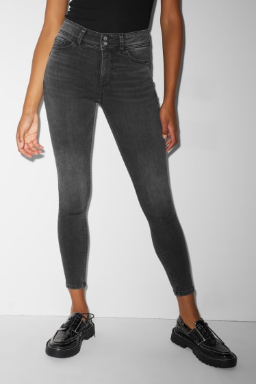 Clockhouse femme - CLOCKHOUSE - skinny jean - mid-waist - LYCRA® - matière recyclée - jean gris