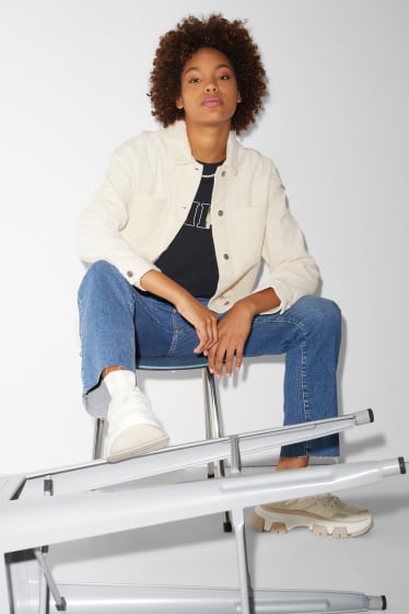 Clockhouse niñas - CLOCKHOUSE - sobrecamisa de pana - blanco roto