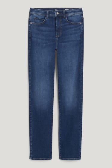 Dámské - Straight jeans - high waist - LYCRA® - džíny - modré