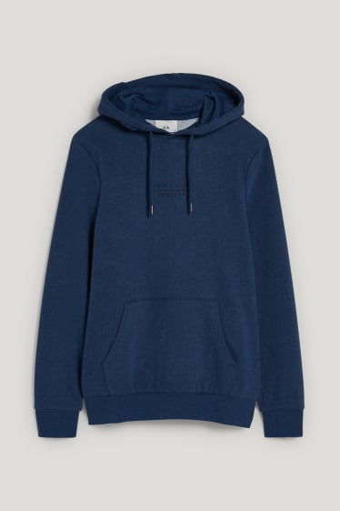 Herren - Hoodie - blau-melange