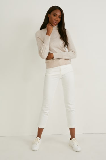 Dames - Coltrui - gerecyclede stof - beige