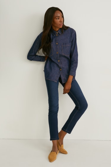 Femei - Bluză din denim - denim-albastru închis