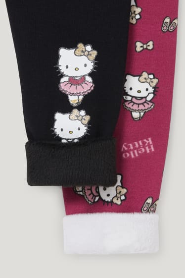 Toddler Girls - Set van 2 - Hello Kitty - thermolegging - zwart