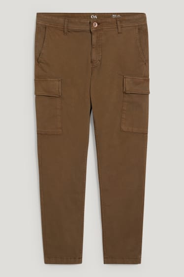 Uomo - Pantaloni cargo - tapered fit - kaki
