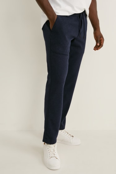 Mężczyźni - Chinosy - tapered fit - Flex - LYCRA® - ciemnoniebieski