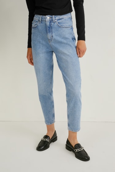 Femmes - Mom jean - high waist - LYCRA® - jean bleu clair