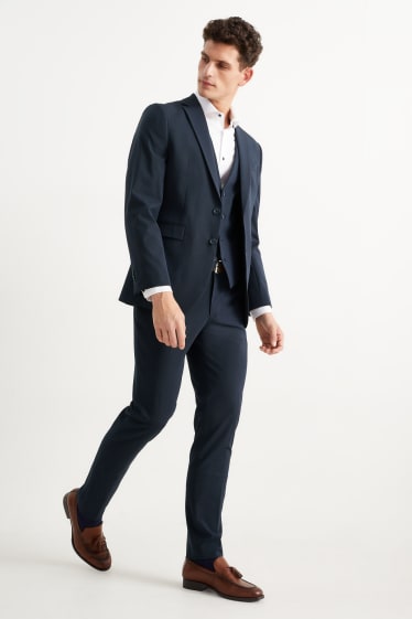 Herren - Baukasten-Hose - Slim Fit - Flex - LYCRA® - Mix & Match - dunkelblau