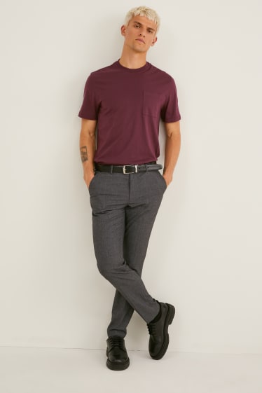 Uomo - T-shirt - bordeaux