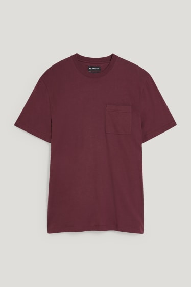 Uomo - T-shirt - bordeaux