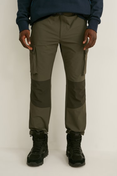 Uomo - Pantaloni cargo con cintura - hiking - LYCRA® - kaki