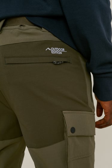 Uomo - Pantaloni cargo con cintura - hiking - LYCRA® - kaki
