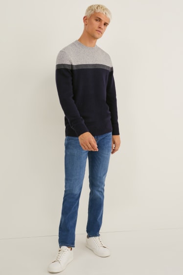 Herren - Pullover - schwarz / grau