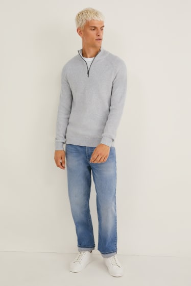 Uomo - Maglione - grigio chiaro melange