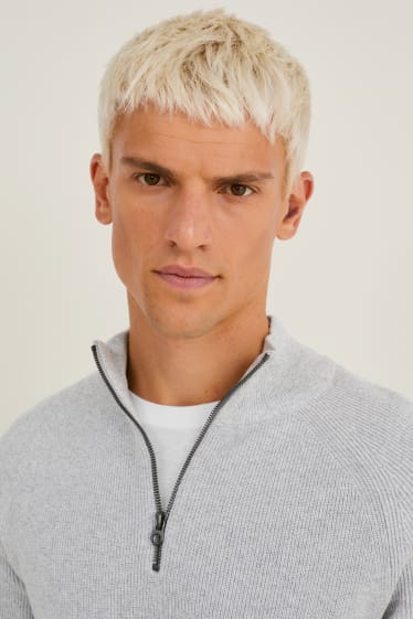 Uomo - Maglione - grigio chiaro melange