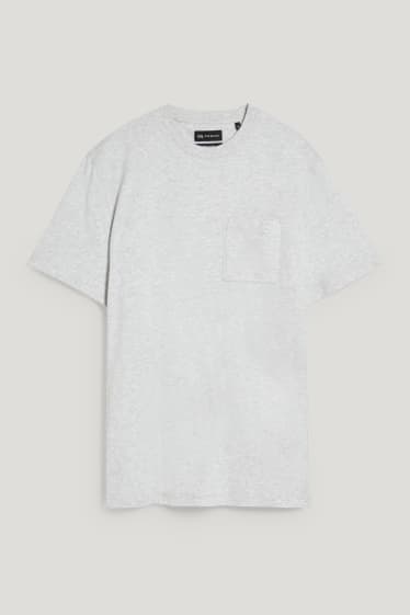 Uomo - T-shirt - grigio chiaro melange