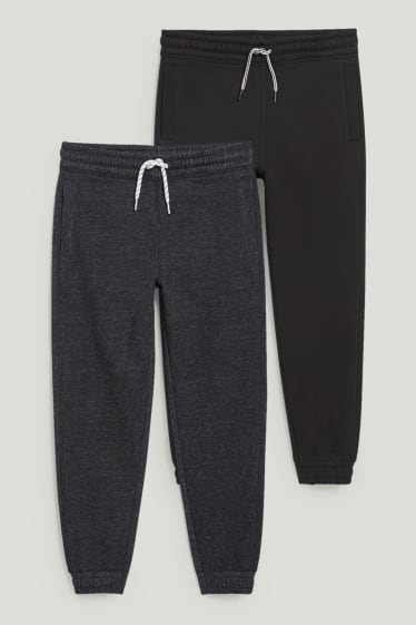 Niños - Tallas extendidas - pack de 2 - pantalones de deporte - negro