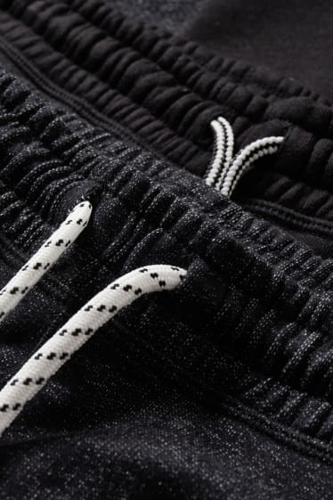 Niños - Tallas extendidas - pack de 2 - pantalones de deporte - negro