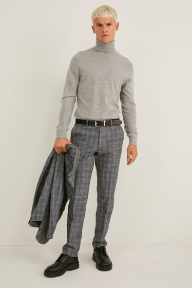 Bărbați - Pantaloni modulari - regular fit - stretch - LYCRA® - gri / bej