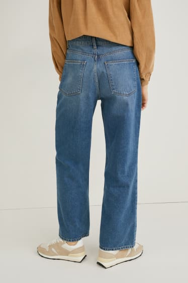 Dona - Relaxed jeans - waist - texà blau