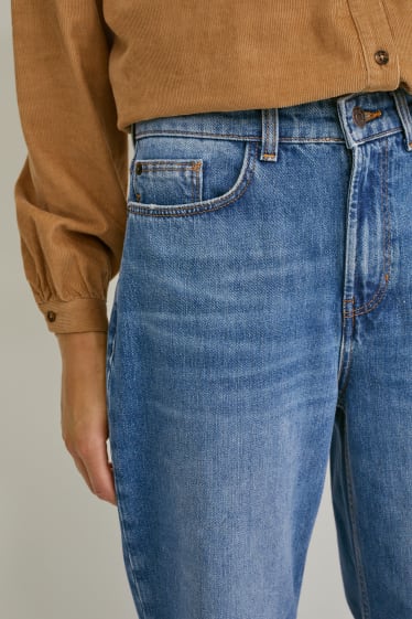 Dona - Relaxed jeans - waist - texà blau