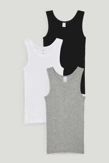 Kids Girls - Multipack of 3 - vest - black / white