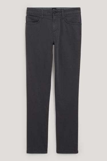 Pánské - Kalhoty - slim fit - Flex - LYCRA® - tmavošedá