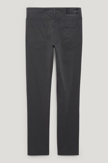 Pánské - Kalhoty - slim fit - Flex - LYCRA® - tmavošedá