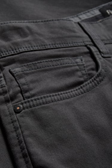 Pánské - Kalhoty - slim fit - Flex - LYCRA® - tmavošedá