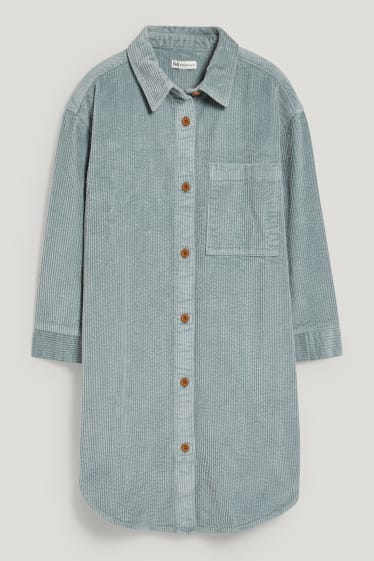 Kids Girls - Jurk van corduroy - mintgroen