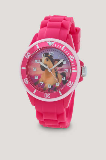 Filles - Spirit - montre-bracelet - blanc / rose