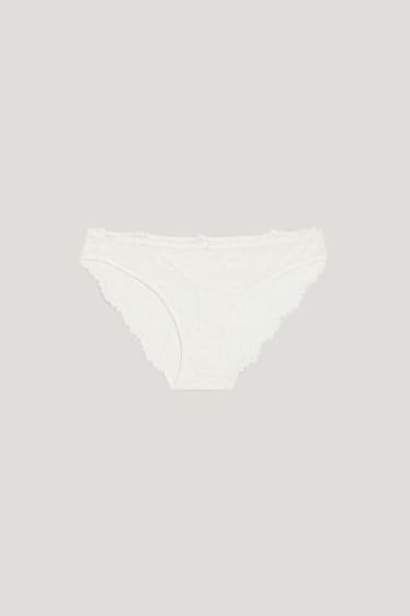 Mujer - Braguita - LYCRA® - blanco roto