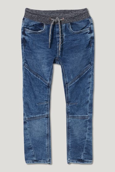 Toddler Boys - Curved Jeans - Jog Denim - jeans-blaugrau