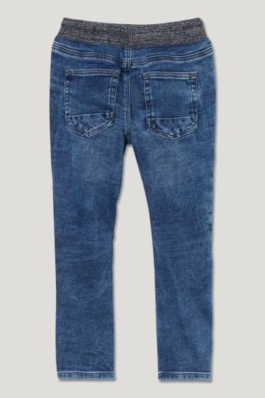 Toddler Boys - Curved Jeans - Jog Denim - jeans-blaugrau
