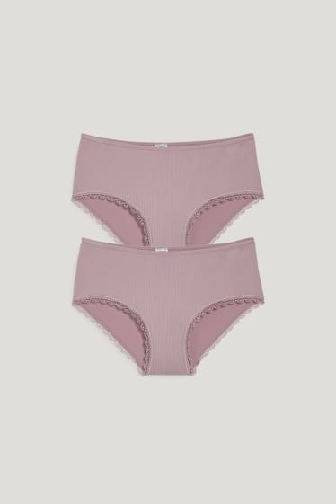 Mujer - Pack de 2 - hipster - violeta claro