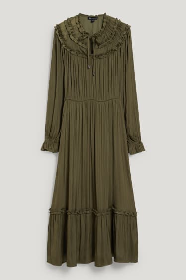 Kobiety - Sukienka fit & flare - ciemnozielony