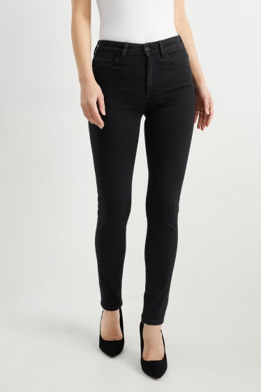 Dona - Skinny jeans - mid waist - shaping jeans - LYCRA® - negre