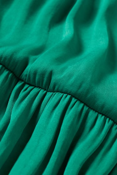 Femmes - Robe évasée - vert