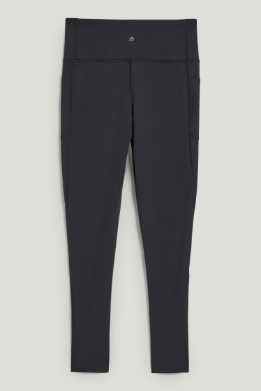 Femmes - Legging de sport - matière compressive - yoga - 4 Way Stretch - noir