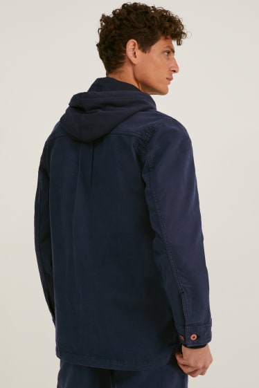 Men - Shirt jacket - LYCRA® - dark blue