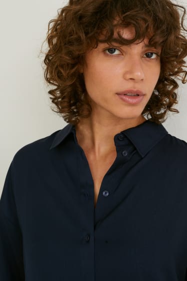Femmes - Chemisier - bleu foncé