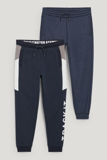 Kids Boys - Extended Sizes - Multipack 2er - Jogginghose - dunkelblau