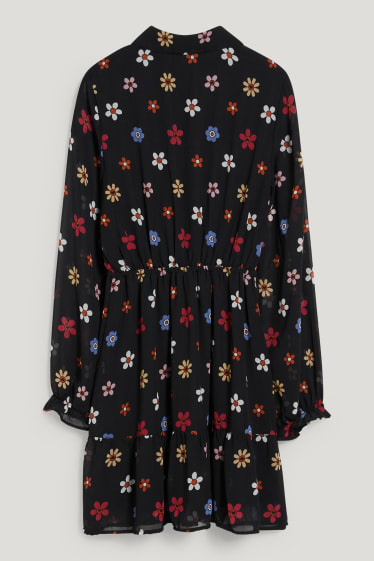 Clockhouse femme - CLOCKHOUSE - robe - à fleurs - noir
