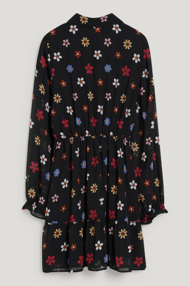 Clockhouse Girls - CLOCKHOUSE - Kleid - geblümt - schwarz