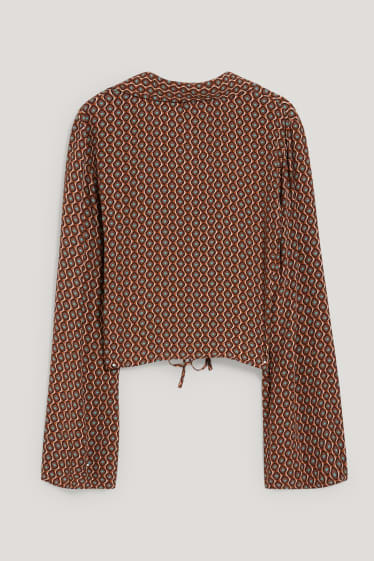 Clockhouse femme - CLOCKHOUSE - chemisier court - à motif - marron