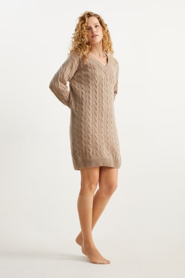 Donna - Confezione da 2 - gambaletti - 40 DEN - beige