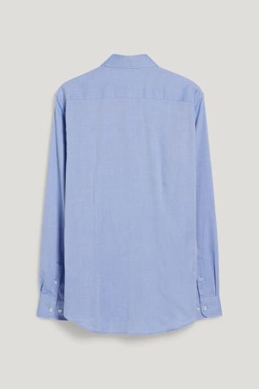Mężczyźni - Koszula biznesowa - slim fit - kołnierzyk kent - dobrze się prasuje - jasnoniebieski
